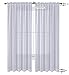 WPM Drape/Panels/Treatment Beautiful Sheer Voile Window Elegance Curtains for Bedroom & Kitchen, 60