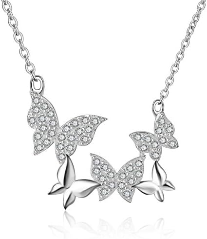 Jewenctiy Fashionable Sterling Silver Pendant Necklaces For Women As Present 18" (Fashion)