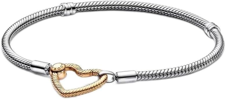 Amazon.com: Pandora Women Iconic Heart Bracelet Set with 2 Clips