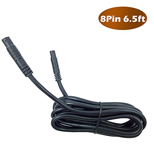 Dash Cam Rear View Backup Camera Reverse Car Recorder Cable Extension Cord (8-pin 6.5ft)