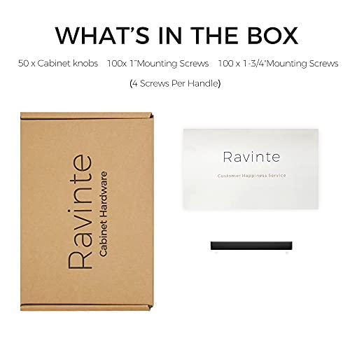 Ravinte 50 Pack Solid 3 Inch Center to