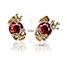 Onairmall Crown Diamond Small Gold Skeleton Head Skull Stud Earrings for Girls Women Fashion Jewelry