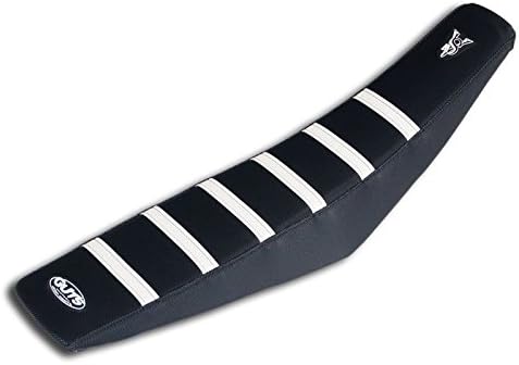 Guts Racing Ribbed Seat Cover (Black/Black/White) for 13-16 Honda CRF450R