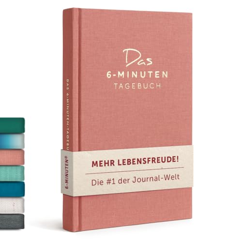 6-Minuten® Tagebuch für Erwachsene 2026 (Das Original) – Mehr Achtsamkeit, Selbstliebe & Resilienz – Dankbarkeitstagebuch, Journal Buch – in 22 Sprachen übersetzt thumbnail 1