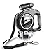 JazMo Premium Products Retractable Dog Leash with LED Flashlight-26 Foot Heavy Duty non Tangle Nylon Ribbon Dog Leash for Medium and Large Dogs,The Best Tape Leash Lead for Night Walking