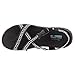 Skechers Modern Comfort Sandals Women's Reggae Kooky Flat Sandal,black/grey,9 M US