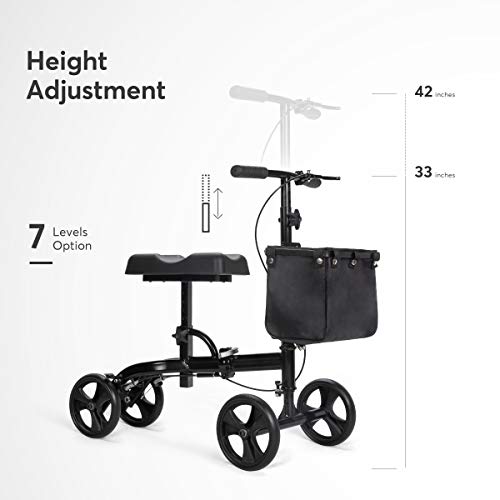 OasisSpace Steerable Knee Walker , Economy Knee Scooter for Foot
