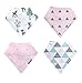 Organic Drool Bibs, Baby Bandana Drool Bibs, Unisex Baby Gifts for Boys and Girls, 4-Pack by Little Kims (Enchanted Forest)
