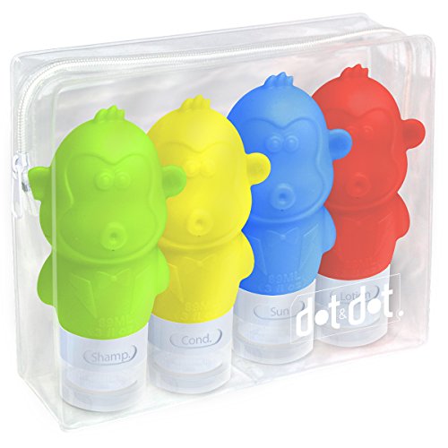 Travel Bottles for Kids - 3 oz Leak Proof Travel Containers for Travel Size Toiletries and Liquids