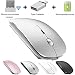 Wireless Mouse for MacBook Air/Pro Wireless Mouse for MacBook Laptop Windows iMac (Silver)