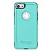 OTTERBOX Commuter Series Case for iPhone SE (2nd Gen - 2020) & iPhone 8/7 (NOT Plus) - Frustration FRĒe Packaging - Aqua Mint Way (Aqua Mint/Mountain Range Green)