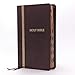 KJV Holy Bible: Thinline, Brown Leathersoft, Red Letter, Comfort Print (Thumb Indexed): King James Version: Holy Bible, King James Version