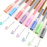 ABEIER Premium 12 Gel Ink Pens 0.5mm Fine Point Assorted Colors Pack view 5