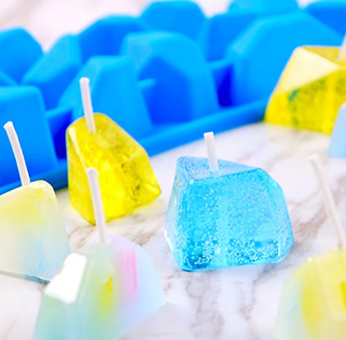 image for ESA Supplies Silicone Candle Molds Gem Stone Resin Epoxy Crystal Mold 