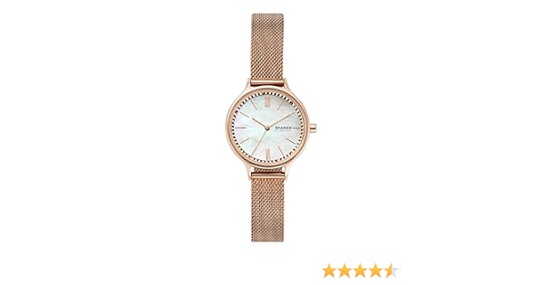 Pearl Dial Stainless Steel Analog Watch 