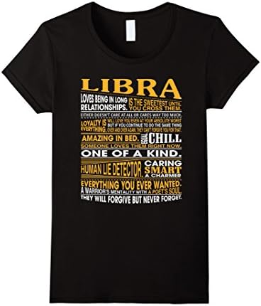 Women's Libra Best T-shirt Small Black