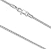 FOSIR 2mm Titanium Steel Unique Snake Chain Necklace for Men Women 18-30 Inches