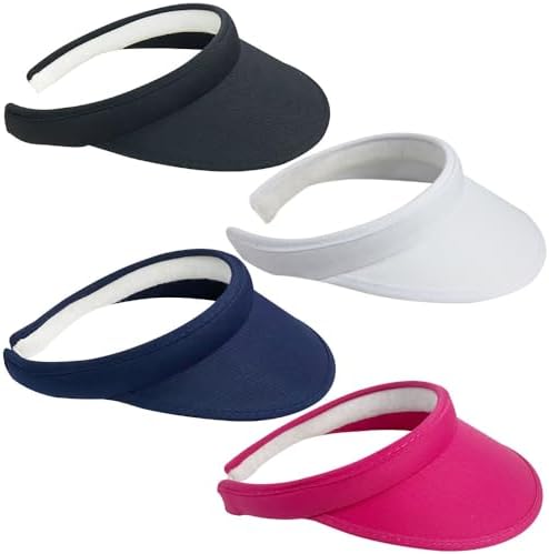 2 Pack Sun Visor Hats Women Men Clip On Wide Brim Visors Hat  display picture 2
