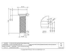 Allied Titanium 0016764, (Pack of 10) 1/4-28 X 3/4