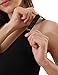 iloveSIA 2PACK Maternity Tops, 7027 Nursing Tank Tops, Breastfeeding Camisole Built-in Nursing Bras Black+Navy Blue Size 3XL