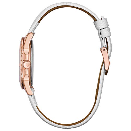 Bulova-Womens-98P119-Stainless-Steel-Diamond-Accented-Quartz-Watch-with-Leather-Band