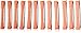 Marianna Long Pink Perm Rods, 12 Count