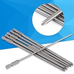 6pcs Phillips Screwdriver Drill Bits 150mm Long