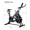 OVICX Stationary Exercise Bike with Magnetic Resistance Indoor Cycling Bike Fully Adjustable Comfortable Seat and…