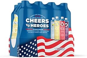 Sparkling Ice, Sparkling Water, with antioxidants and vitamins, Zero Sugar, 17 FL OZ Bottles (Pack of 12)