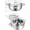 Deep-Fryer-Pot304-Stainless-Steel-with-Temperature-Control-and-Lid-Japanese-Style-Tempura-Fryer-Pan-Uncoated-Fryer-Stainless-Steel-Cookware-Gas-Stove-Silver-20cm79inch Deep Fryer Pot,304 Stainless Steel with Temperature Control and Lid Japanese Style Tempura Fryer Pan Uncoated Fryer…