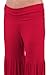 Boutique Republic Womens Solid Knit Ruffled Flare Palazzos Pants