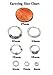 Men's Gold Rhinestone Crystal Black Superman Stud Earrings - 16 mm x 14 mm (.62
