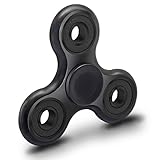 Colovis Fidget Spinner Tri Hand Spinner Fidget Toy - Stress Reducer EDC Focus Toy for Kids & Adults - Relieves ADHD Anxiety and Boredom, Bearing with Long Spin Time (Black)