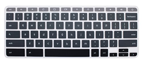 Silicone Keyboard Cover Skin for Acer Chromebook R11 CB3-131 CB5-132T, 2017 Acer Premium R11 Convertible,Acer Chromebook R13 CB5-312, Acer Chromebook 14 CB3-431, Acer Chromebook 15 CB3-531(Ombre Gray)
