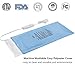 Boncare® LCD Digital Control Electric Heating Pad for Period Cramps and Back Pain Relief Large Size, 6 Timers Auto Off & 6 Temp Settings, Super Soft Heat Pad Moist/Dry Natural Therapy (Blue, 12