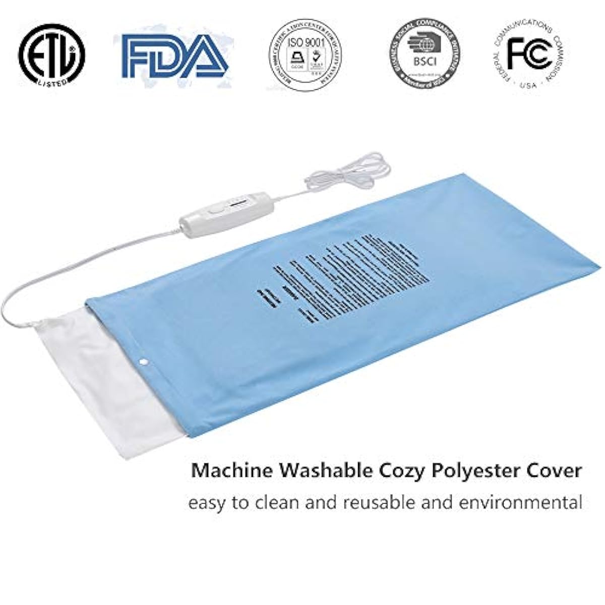 Extra Large King Size Heating Pad 12 x 24" Moist Dry Heat eBay