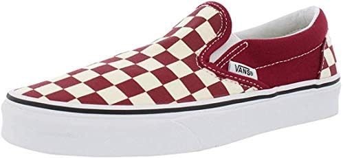 maroon slip on vans
