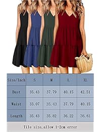 Vestido de verano para dama con cuello en V, sin mangas, plisado, holgado, casual, camisa