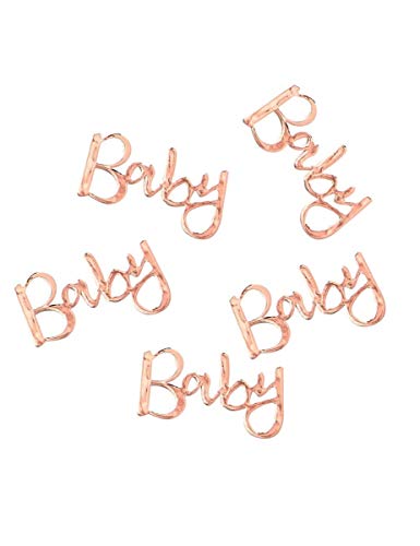 Ginger Ray Rose Gold Baby Shower Party Table Confetti - 14G - Twinkle