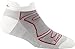 Darn Tough Vermont Women's Merino Wool No-Show Ultra-Light Cushion Athletic Socks, White/Fuchsia, Medium