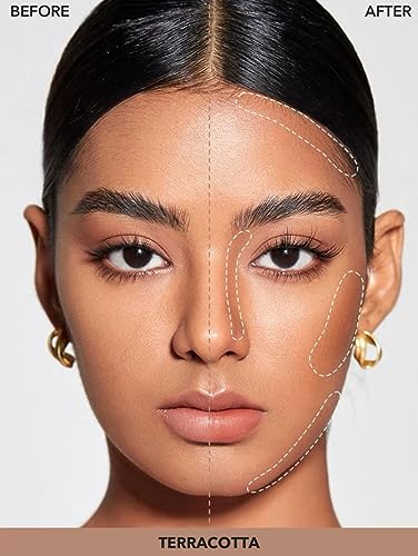 SHEGLAM Snatch 'n' Define Stick - Cream Contour Stick Long Lasting Highly Pigmented Sweat Proof Bronzer Sculpting Lightweight Smooth Natural Contour Face Makeup (Terracotta)