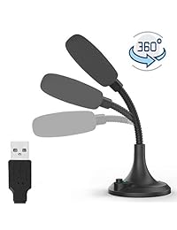 Micrófono USB, Plug & Play PC con indicador LED, micrófono condensador omnidireccional con botón de silencio, micrófono de computadora para ordenador portátil escritorio Windows Mac
