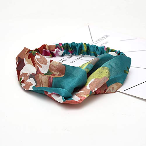 AOCGO HOHS-001 Elastic Turban Head Wrap Scarf Decorative Hair Accessories for Women (1 Pack Green)