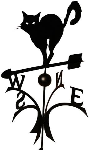 Svenskav Girouette En Forme De Chat Noir Decoratif A Roulement A Billes De Grande Qualite Amazon Fr Jardin