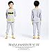 Baby Boys Superman & Batman 2 Piece Long Sleeve Jersey Nightwear Cute Pjs Set,Gray,4T