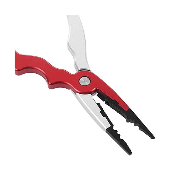 HYY-YY. Neue Aluminium-Angelzange Split Ringschneider Angelhalter Angelegenheit mit Scheide & einziehbarer Tether-Combo… – Bild 3