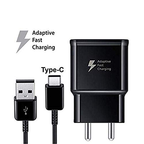 BQeT 2.0AMP Fast Charger with Type C Data Cable for Samsung S8/S9/S9 Plus C7 Pro/C9 Pro (Black)