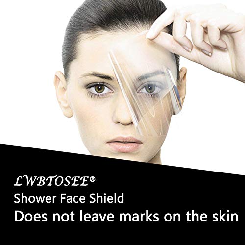 LWBTOSEE 100PCS/Pack Hairdresser Transparent Clear Hairspray Shield Mask Makeup Protector Barber Hairspray Shield Mask Bang Trim Hair Cutting Tools Hair Salon Face Protection Mask