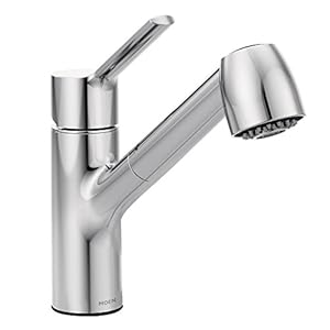 Moen Inc 87316c Renzo Single Handle Pullout Kitchen Faucet