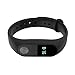 PINHEN Band Compatible with Xiaomi Mi Band 2 - Replacement Soft Sport Wristband Strap Bracelet Compatible with Xiaomi Mi Band 2 Smart Watch (Silicone Black)